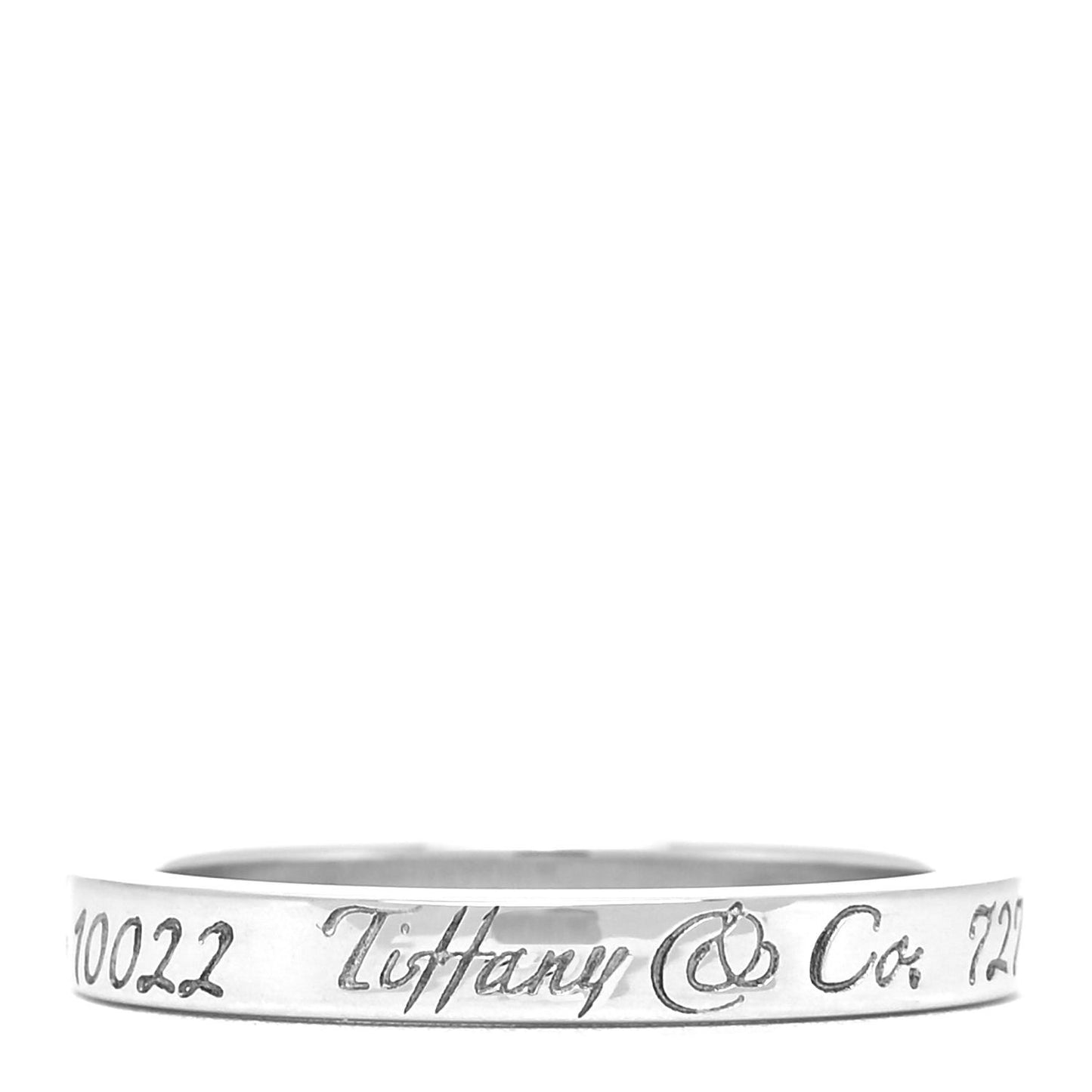 Sterling Silver Narrow Notes Ring 52 6