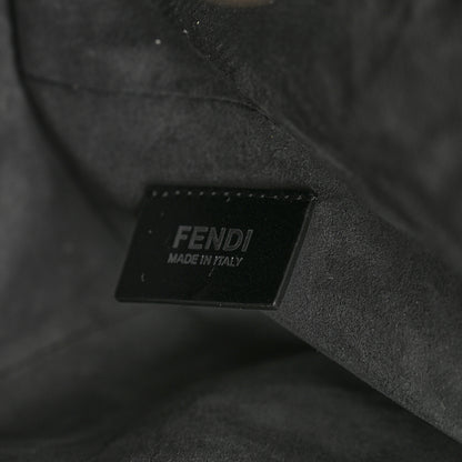 Fendi Vitello Calf Hair Crocodile Embossed Large 3Jours Tote Sunflower Cedro 7 of 11