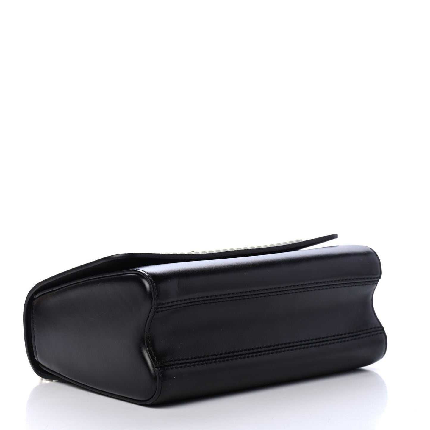 Calfskin Monogram Braided Twist Shoulder Bag MM Black