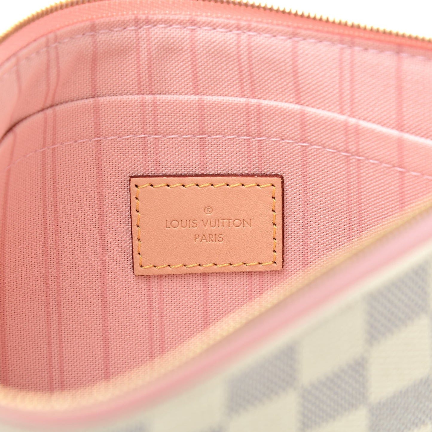 Damier Azur Neverfull MM GM Pochette Rose Ballerine