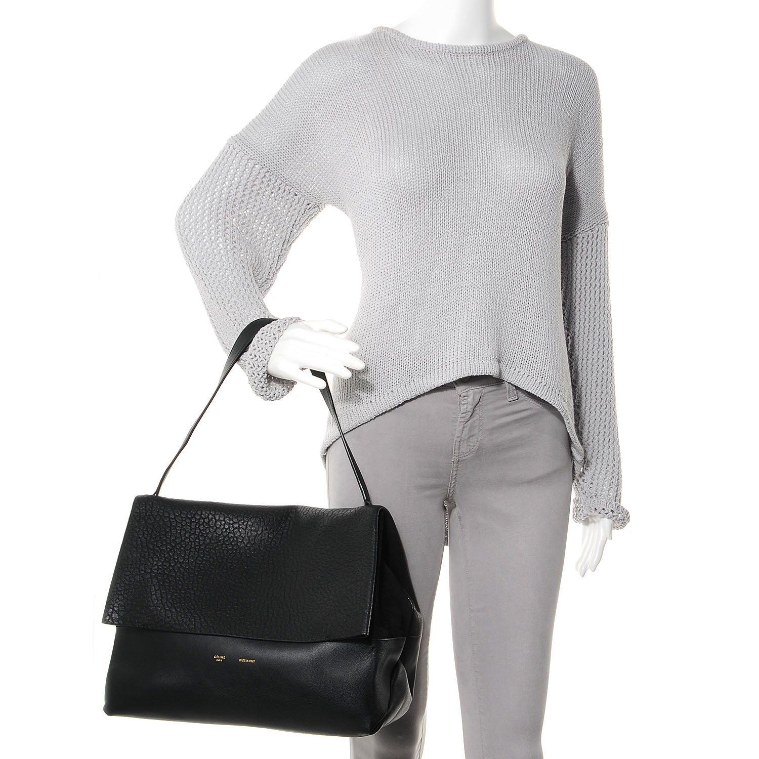 Celine All Soft Shoulder Bag Black 2 of 8