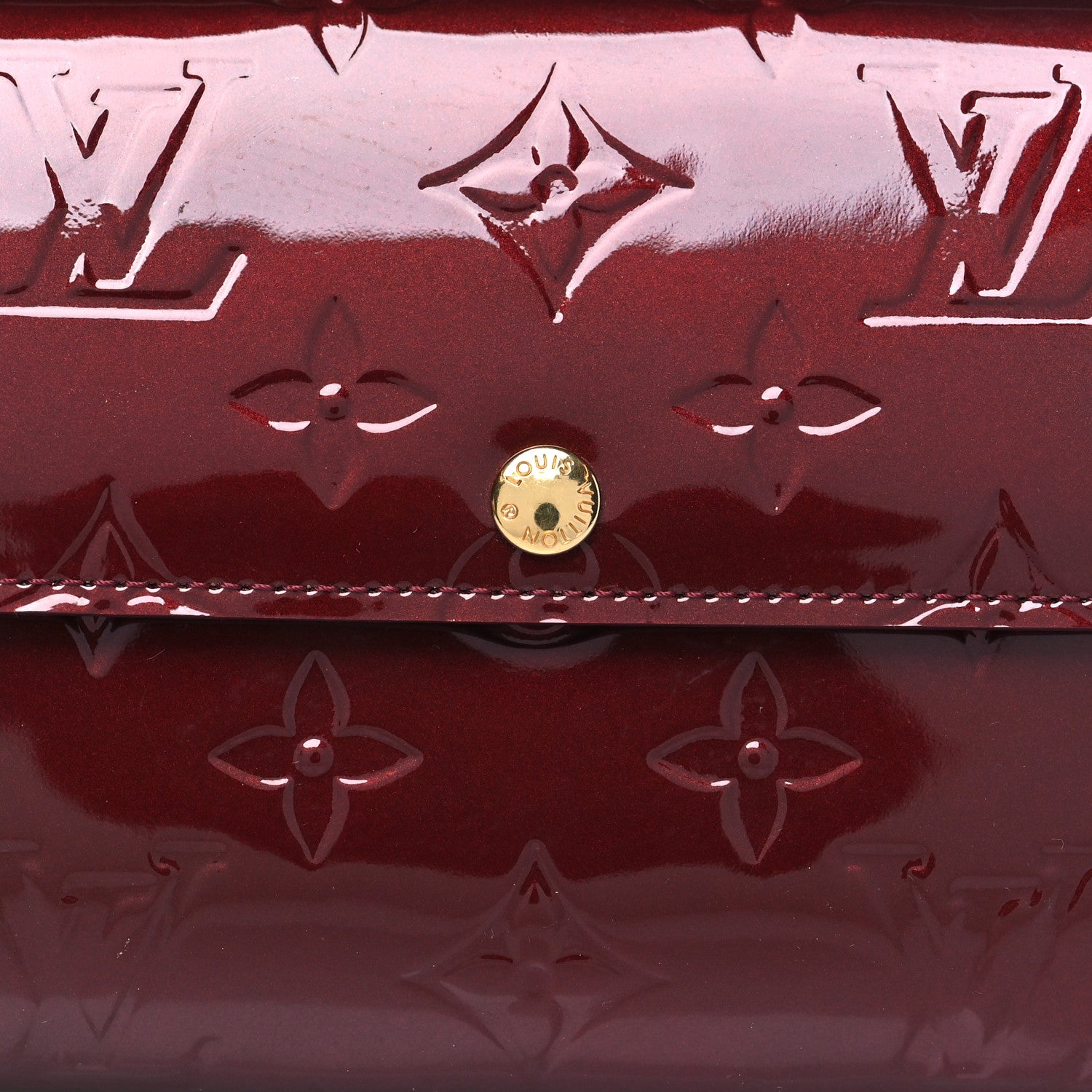 Louis Vuitton Vernis Sarah Wallet Rouge Fauviste 7 of 8