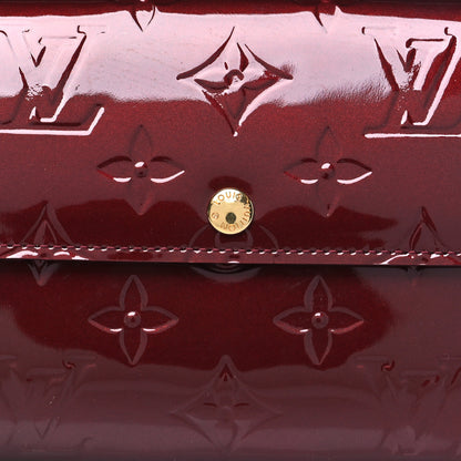 Louis Vuitton Vernis Sarah Wallet Rouge Fauviste 7 of 8