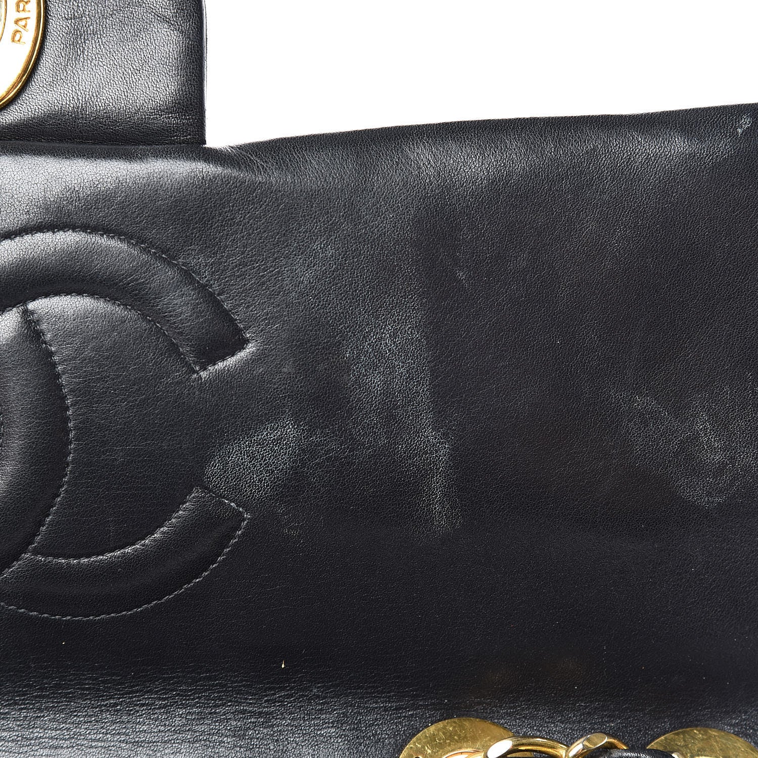 Chanel Lambskin Quilted XL Jumbo Single Flap Black 11 of 20