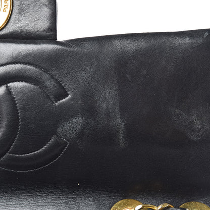 Chanel Lambskin Quilted XL Jumbo Single Flap Black 11 of 20