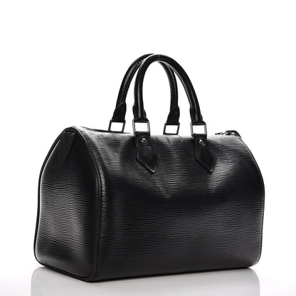 Louis Vuitton Epi Speedy 25 Black 3 of 14