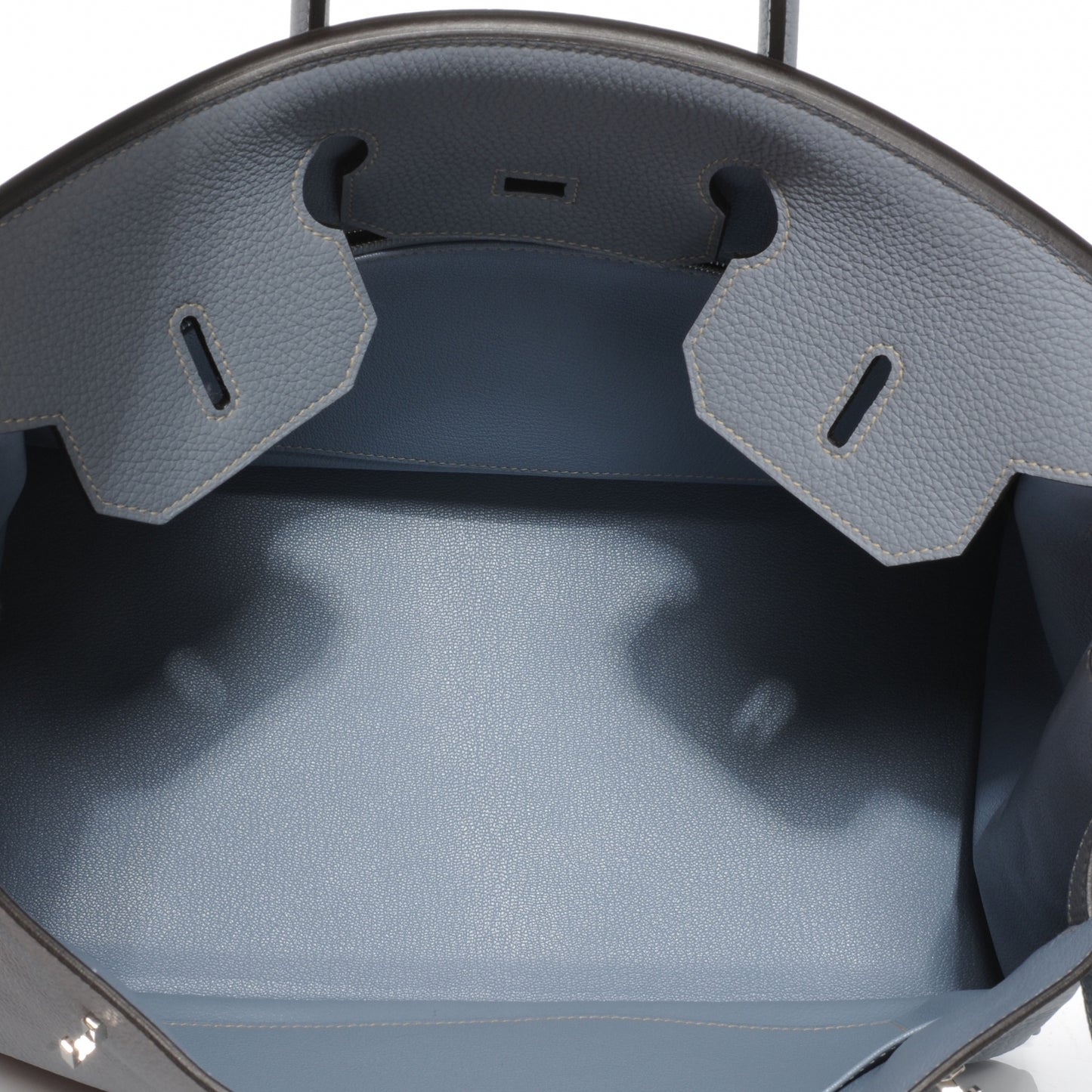Togo Birkin 35 Bleu Lin