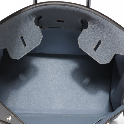 Hermes Togo Birkin 35 Bleu Lin 11 of 12