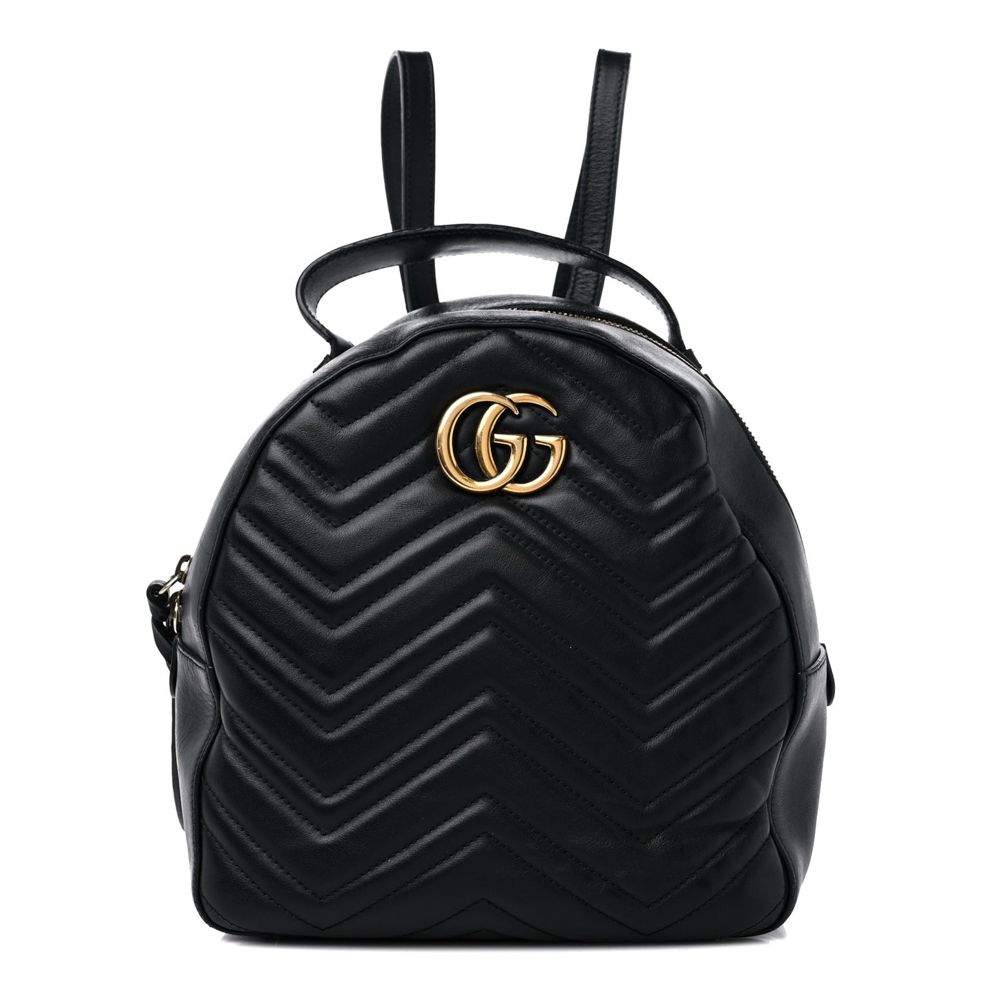 Calfskin Matelasse GG Marmont Dome Backpack Black