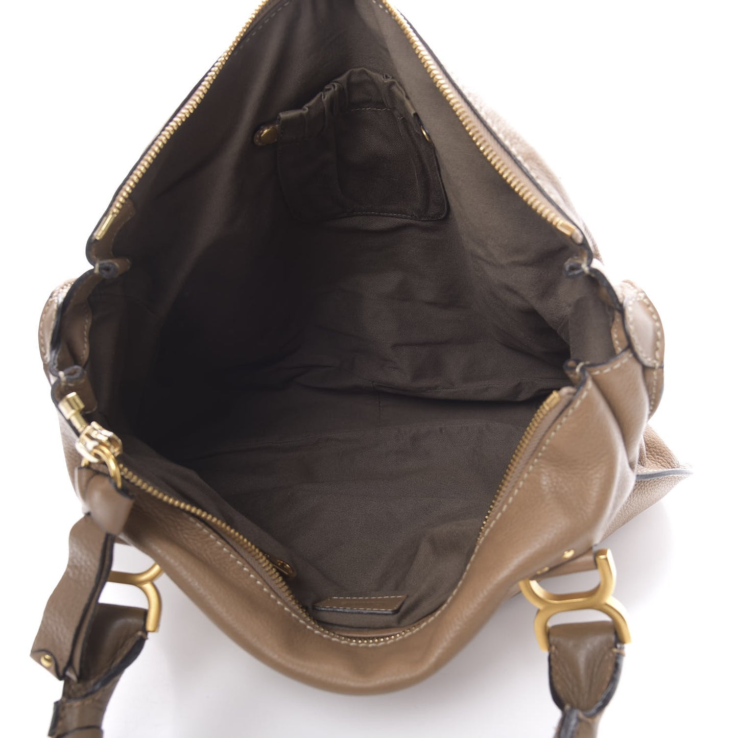 Calfskin Large Marcie Satchel Nut