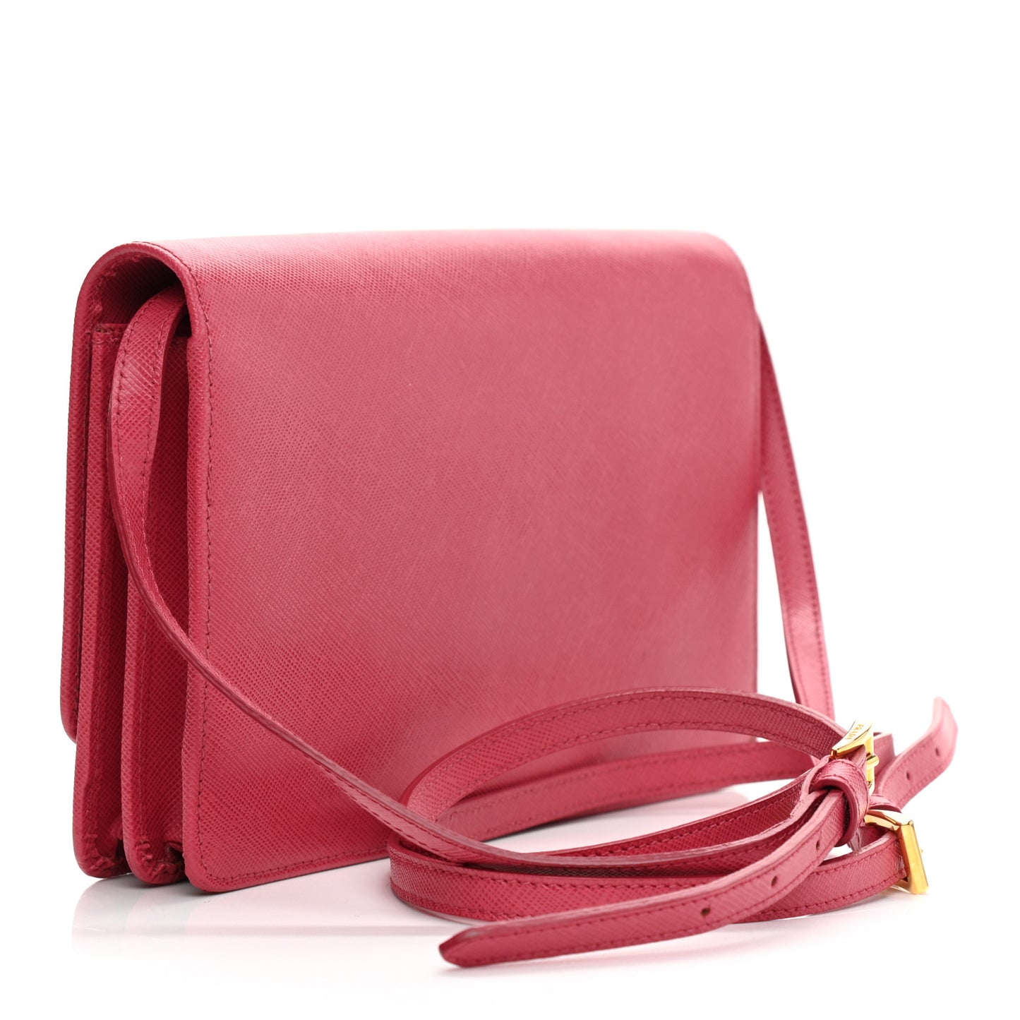 Saffiano Metal Mini Crossbody Wallet Peonia