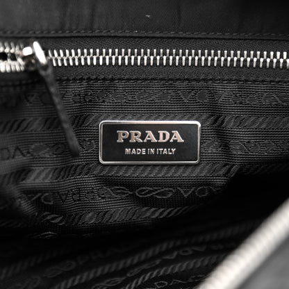Prada Nylon Tessuto Quilted Chain Shoulder Bag Black 5 of 10