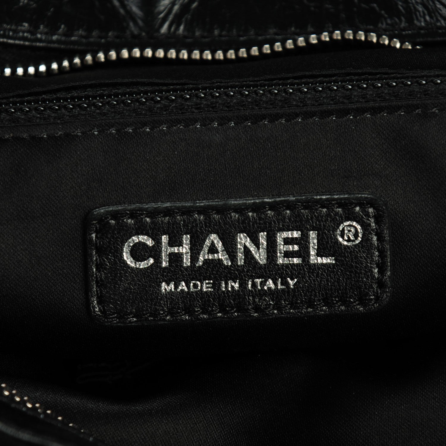 Chanel Glazed Calfskin Large Twisted Tote Black 6 of 7