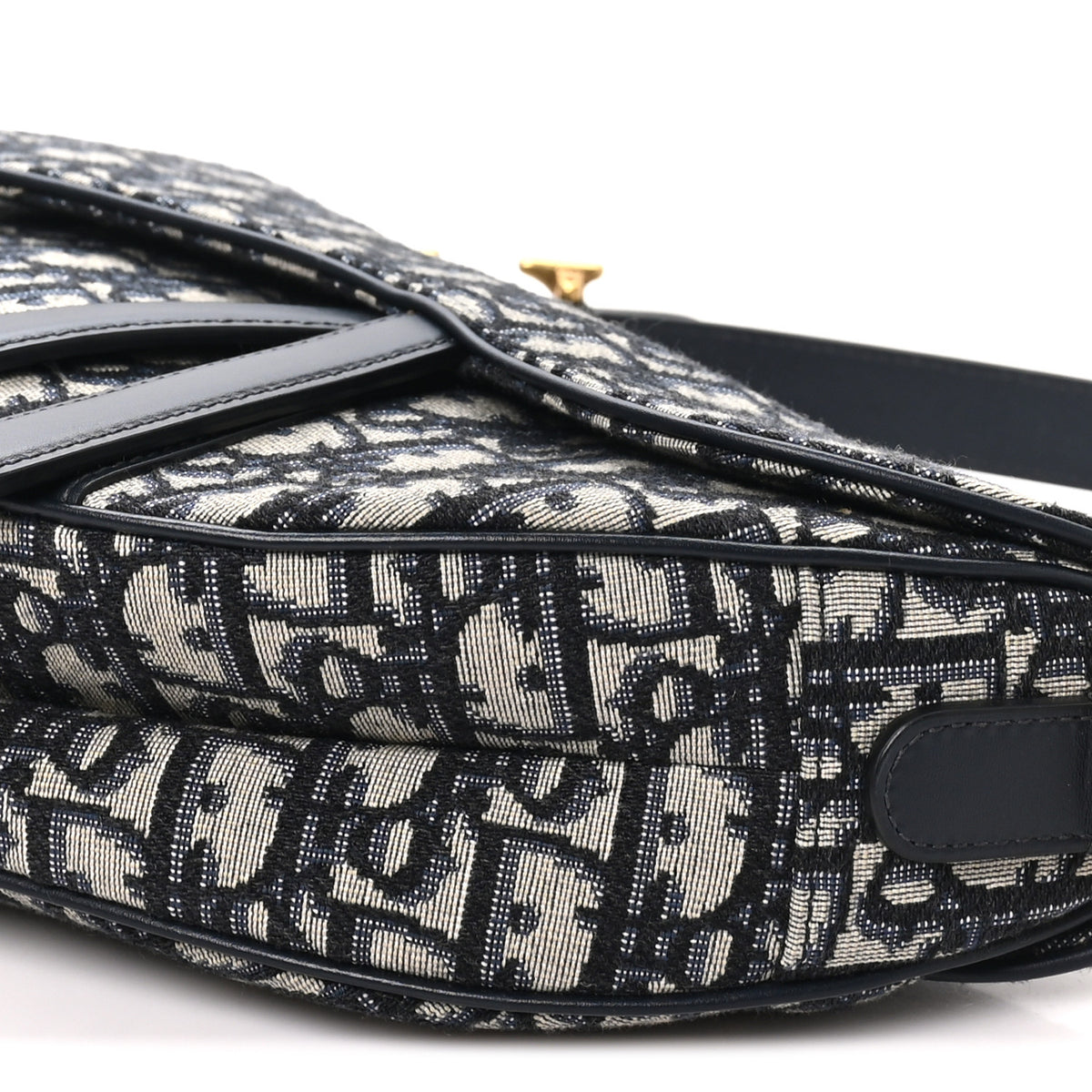 Christian Dior Oblique Saddle Bag Blue 10 of 10