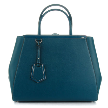 Fendi Vitello Elite Flamingo Regular 2Jours Tote Oceano 1 of 8