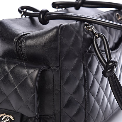 Chanel Calfskin Quilted Large Cambon Multipocket Reporter Black 19 of 24