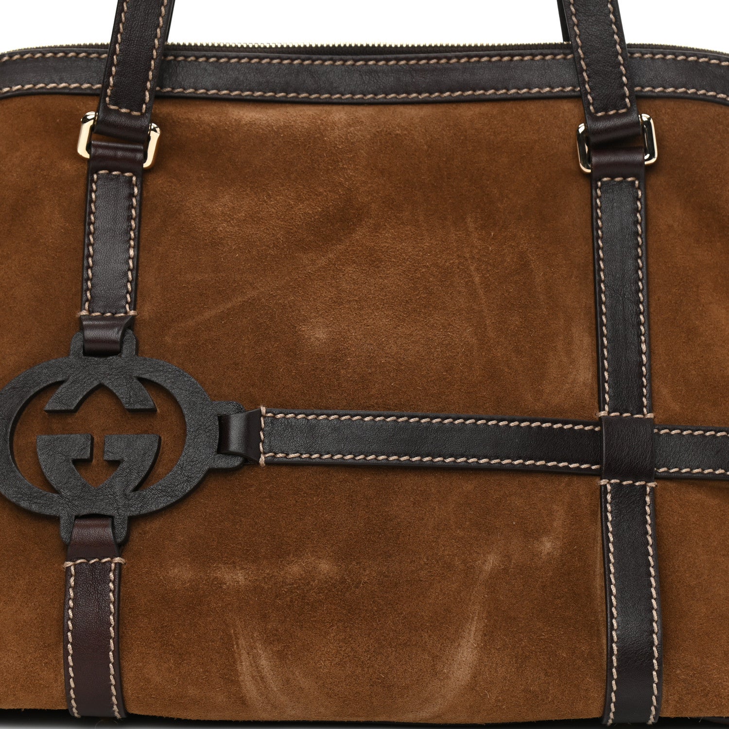 Gucci Suede Royal Satchel Brown 5 of 8