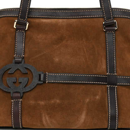 Gucci Suede Royal Satchel Brown 5 of 8