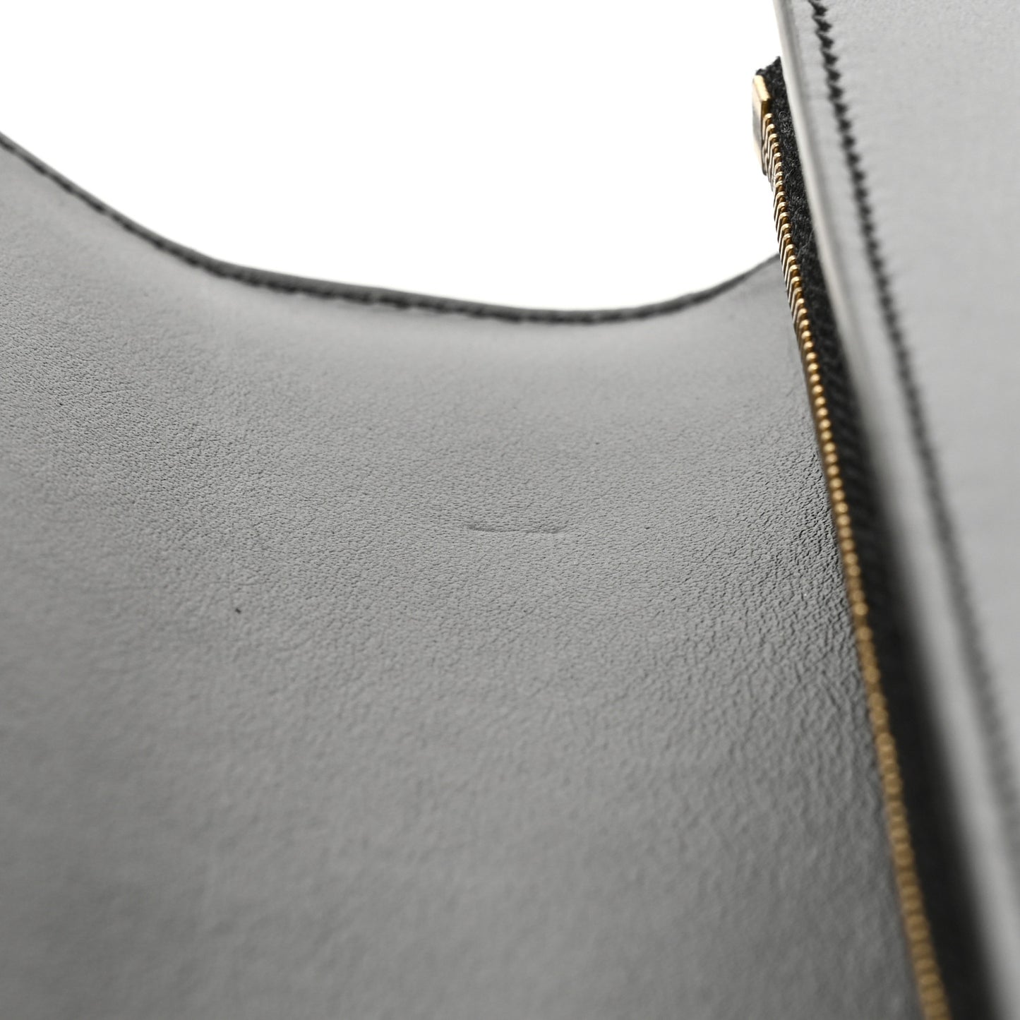 Shiny Calfskin Long Triomphe Wallet Black