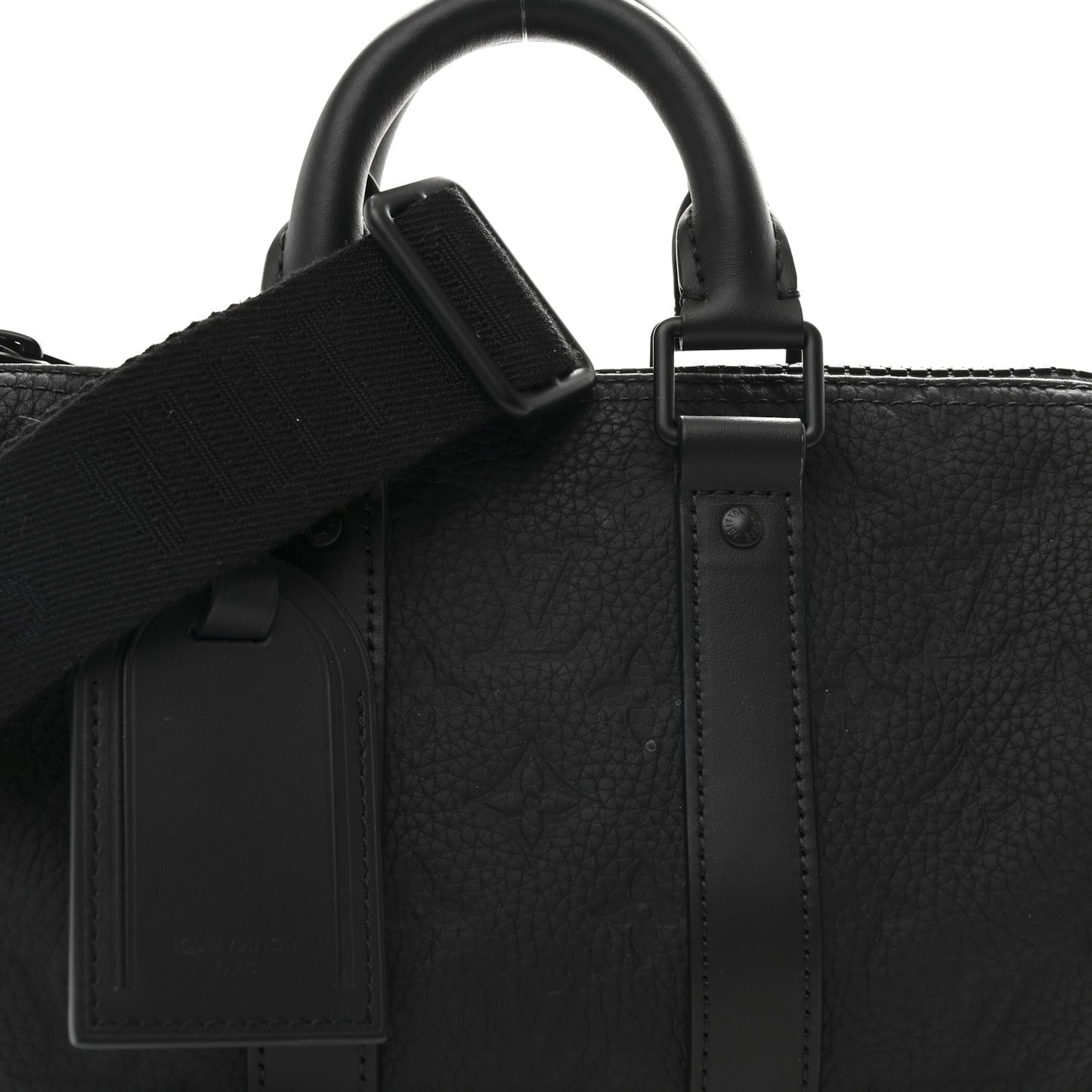 Monogram Taurillon Keepall Bandouliere 25 Black Black