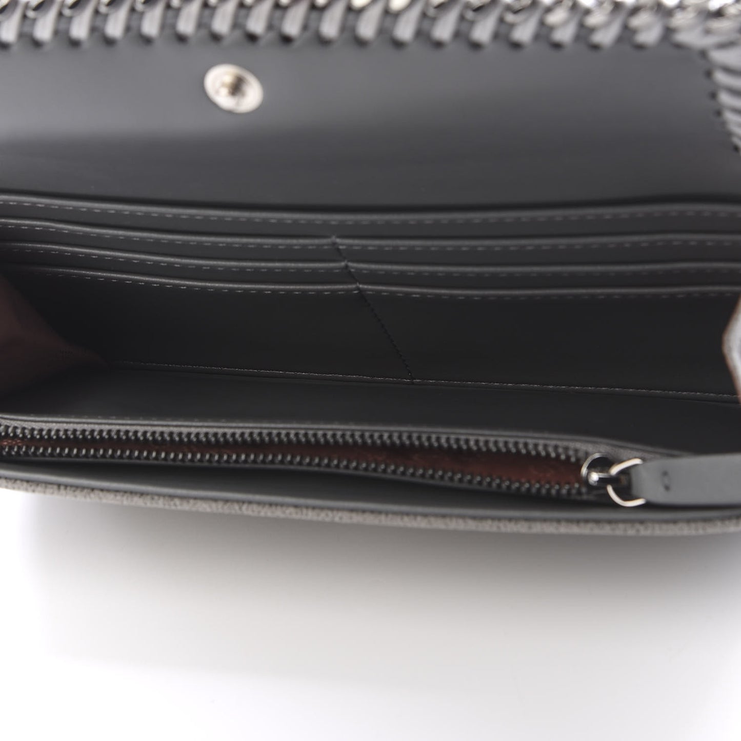 Shaggy Deer Falabella Flap Wallet Grey