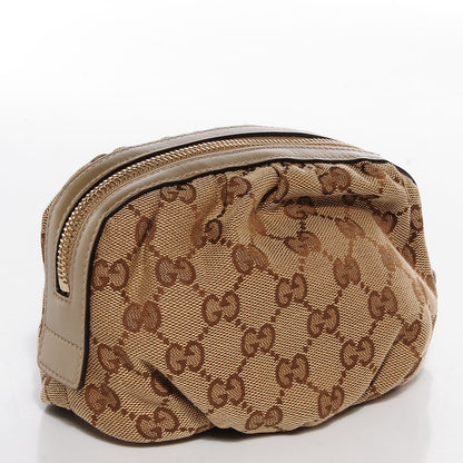 Gucci Monogram Bamboo Cosmetic Case Metallic Gold 3 of 6