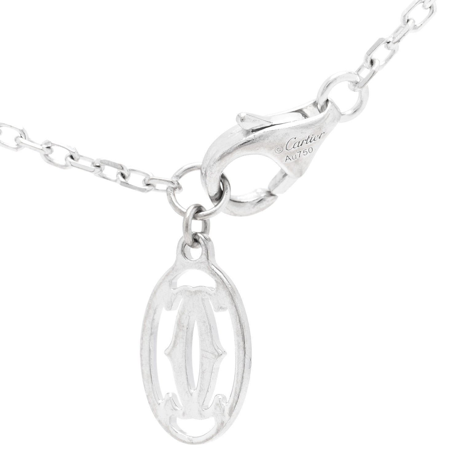 Cartier 18K White Gold Diamond SM D'Amour Bracelet 3 of 3