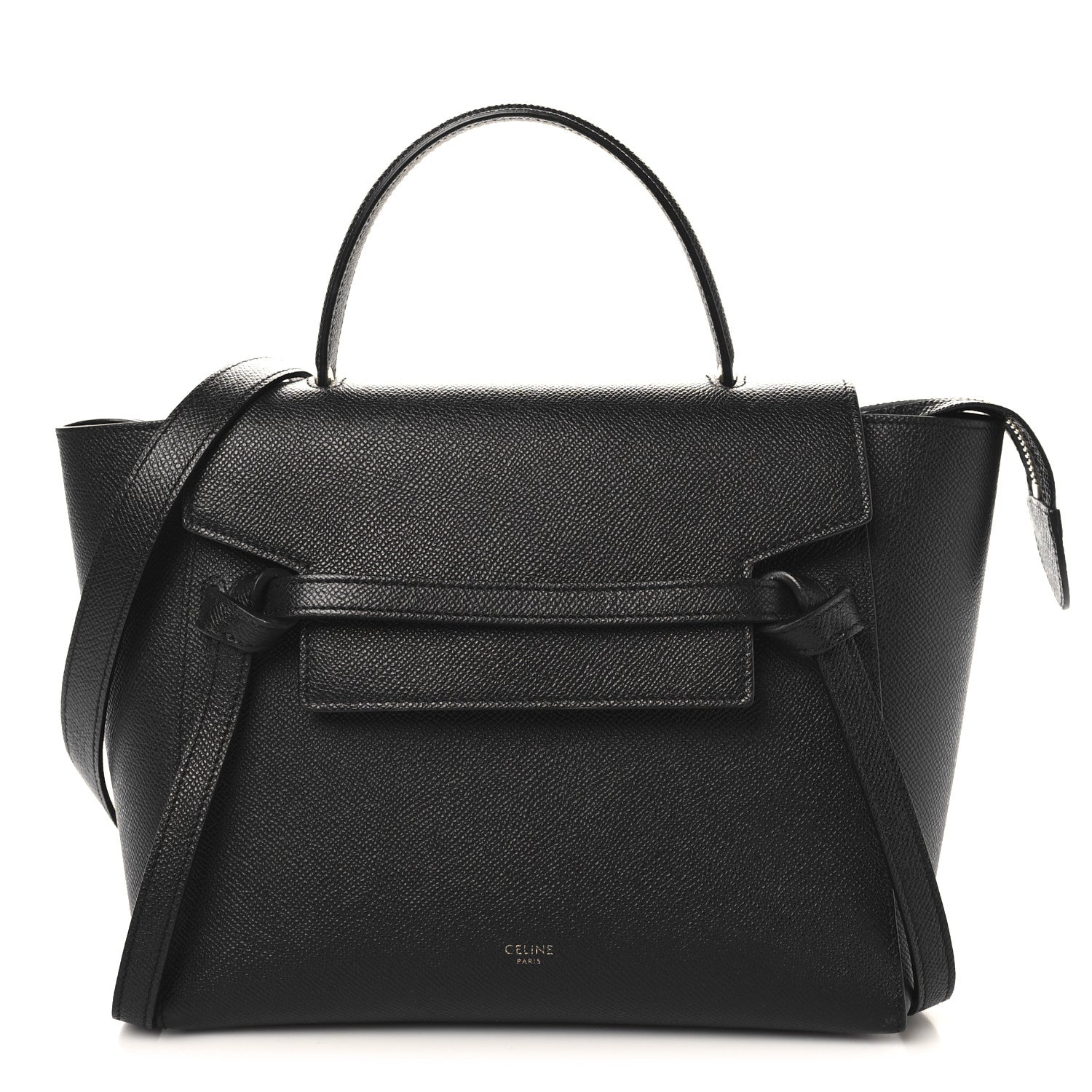 Celine Grained Calfskin Micro Belt Bag Black 1 of 8