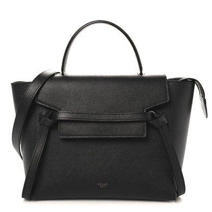 Celine Grained Calfskin Micro Belt Bag Black 1 of 8