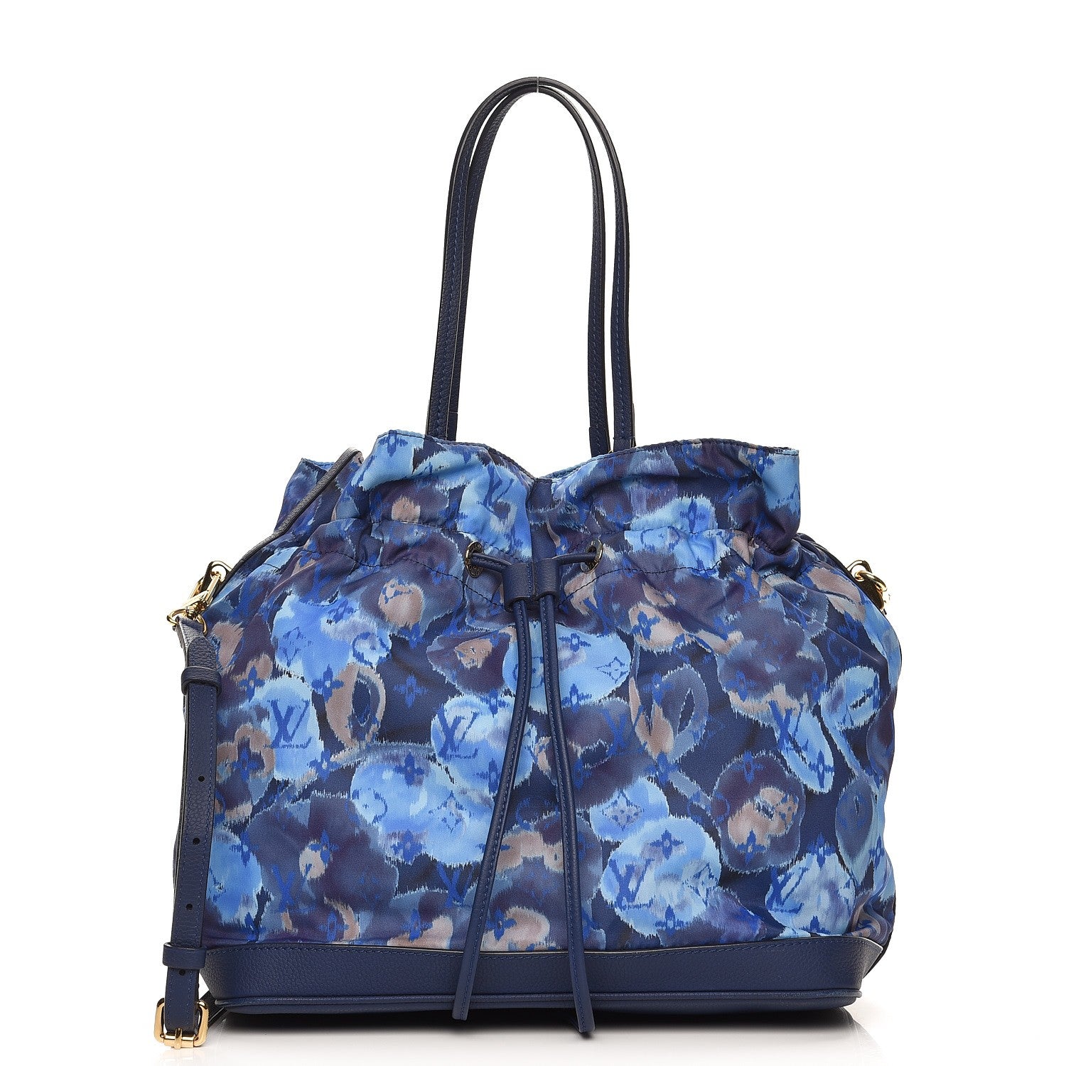 Louis Vuitton Nylon Monogram Ikat Noefull MM Grand Blue 1 of 8