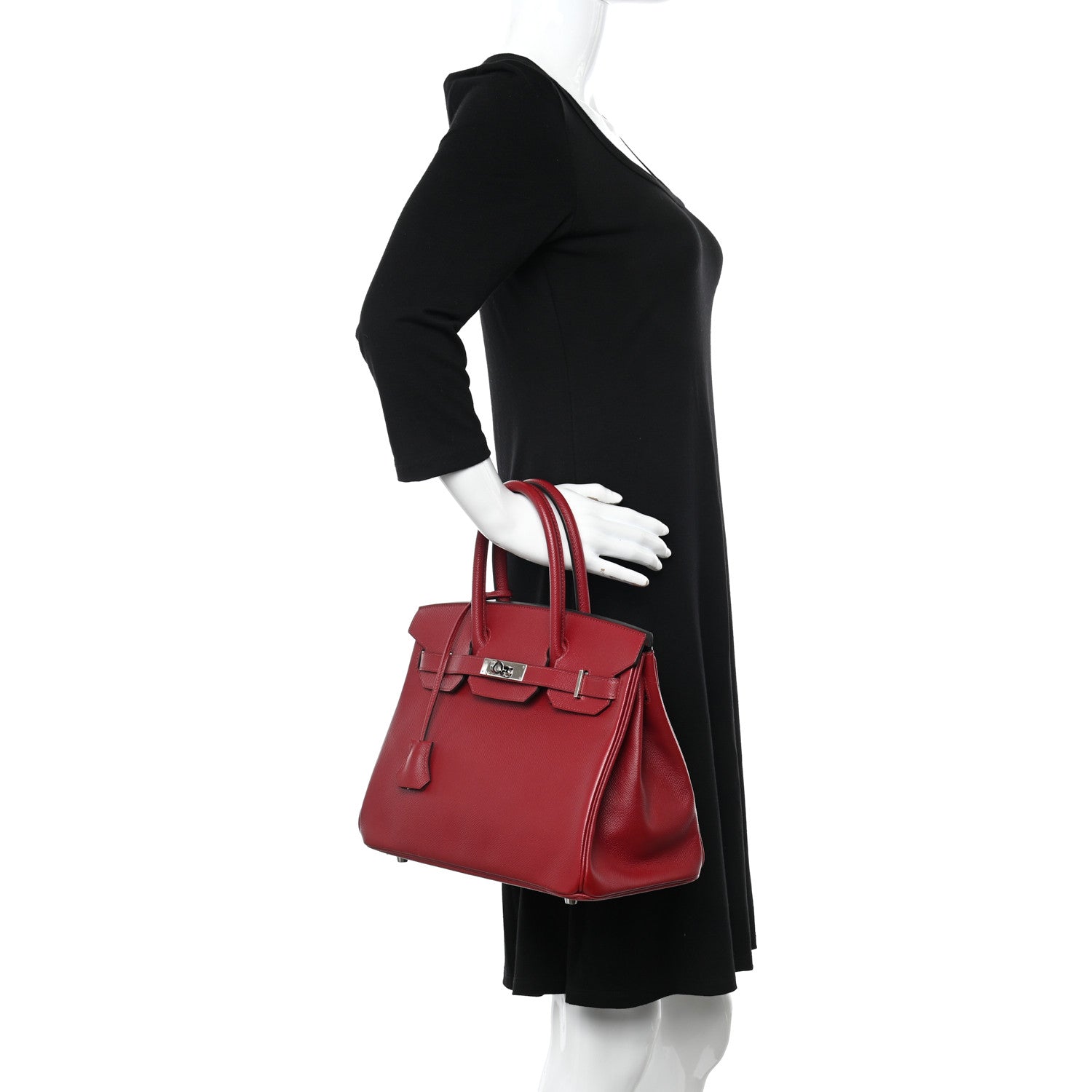 Hermes Epsom BIRKIN 30 Rouge Grenat 2 of 11