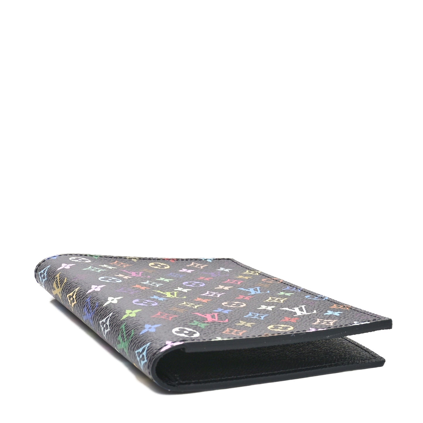 LV X TM Monogram Multicolor Passport Cover Black