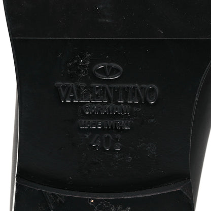 Valentino Garavani Nappa Mens Rockstud Loafers 40.5 Black 7 of 9