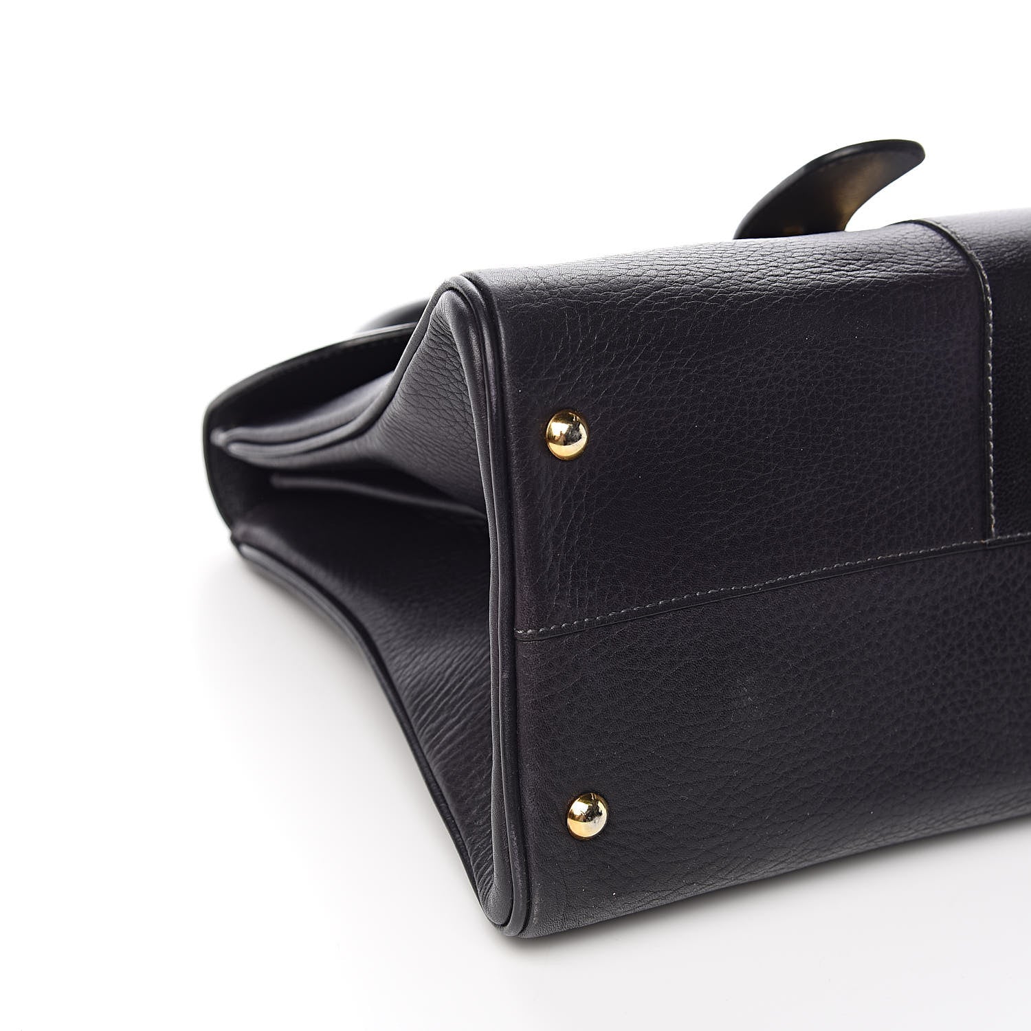 Delvaux Grained Calfskin MM Brillant Satchel Black 11 of 15