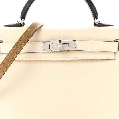 Hermes Epsom Mini Kelly Sellier 20 Nata Terre Bai Brun 8 of 11