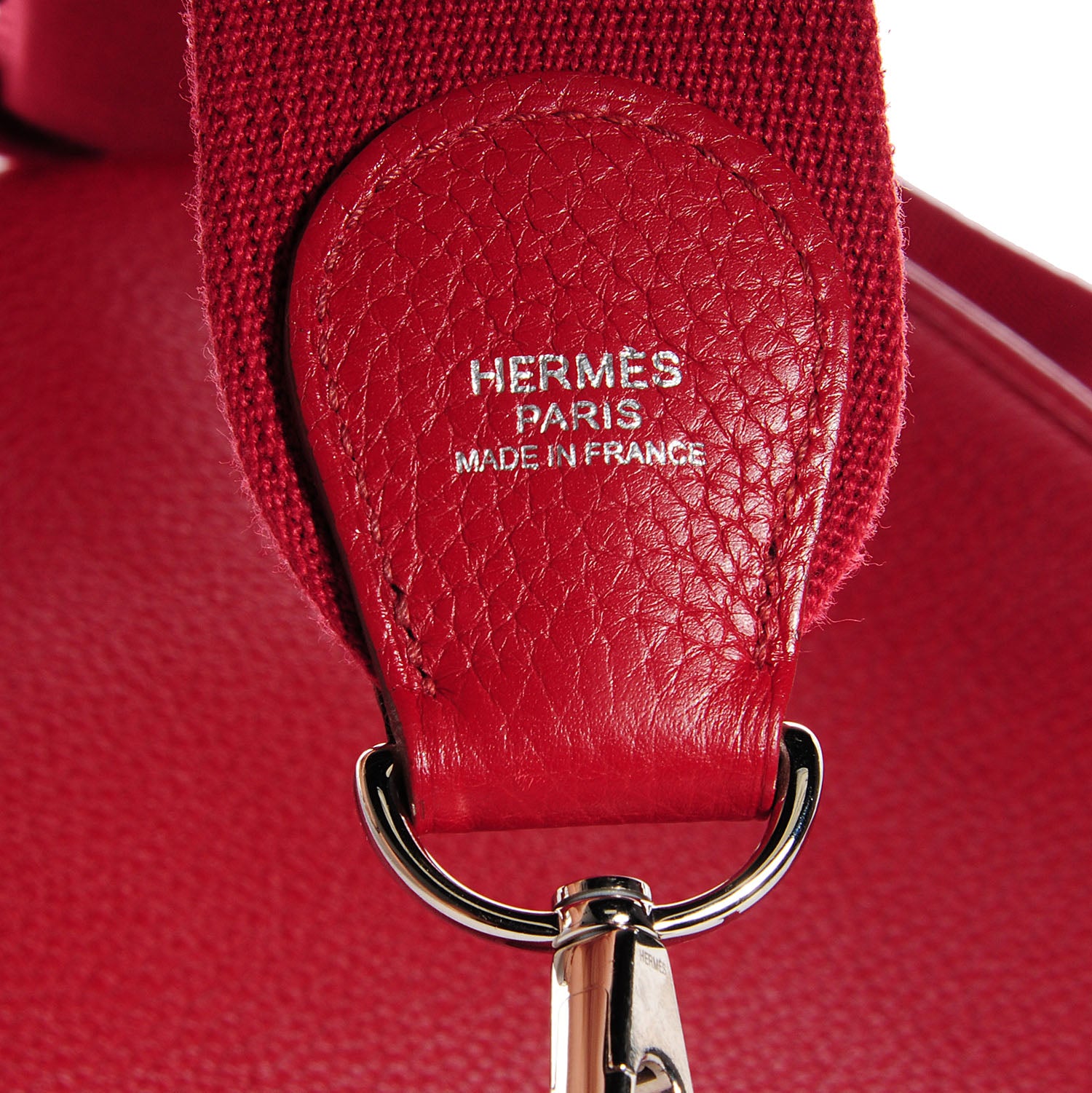 Hermes Taurillon Clemence Evelyne III GM Rouge Garance 5 of 10