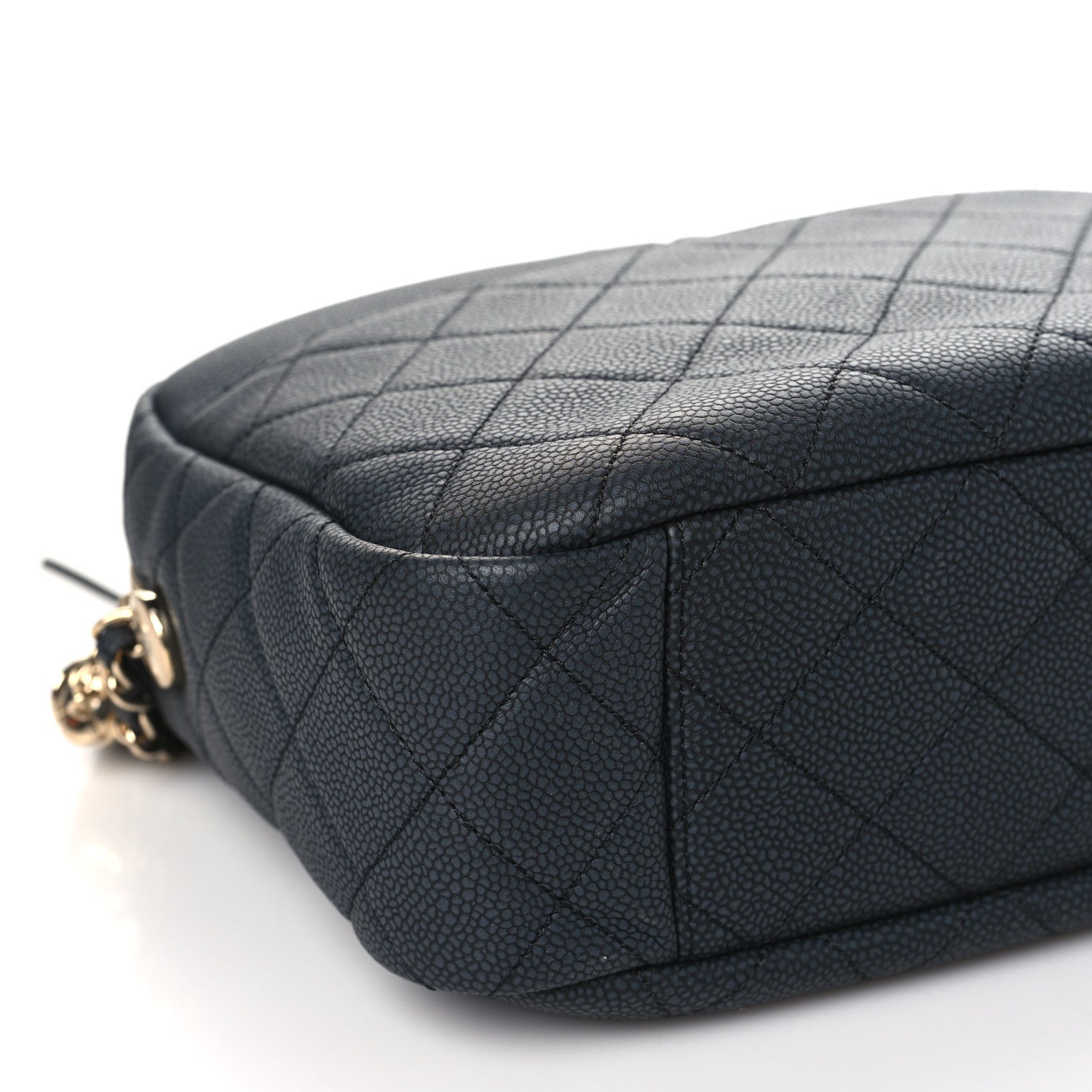 Chanel Caviar Quilted Large Coco Tassel Camera Case Dark Gray 9 of 10