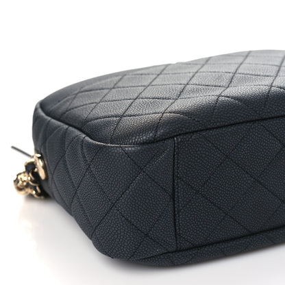 Chanel Caviar Quilted Large Coco Tassel Camera Case Dark Gray 9 of 10