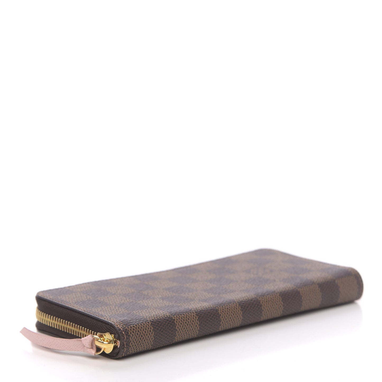 Damier Ebene Clemence Wallet Rose Ballerine