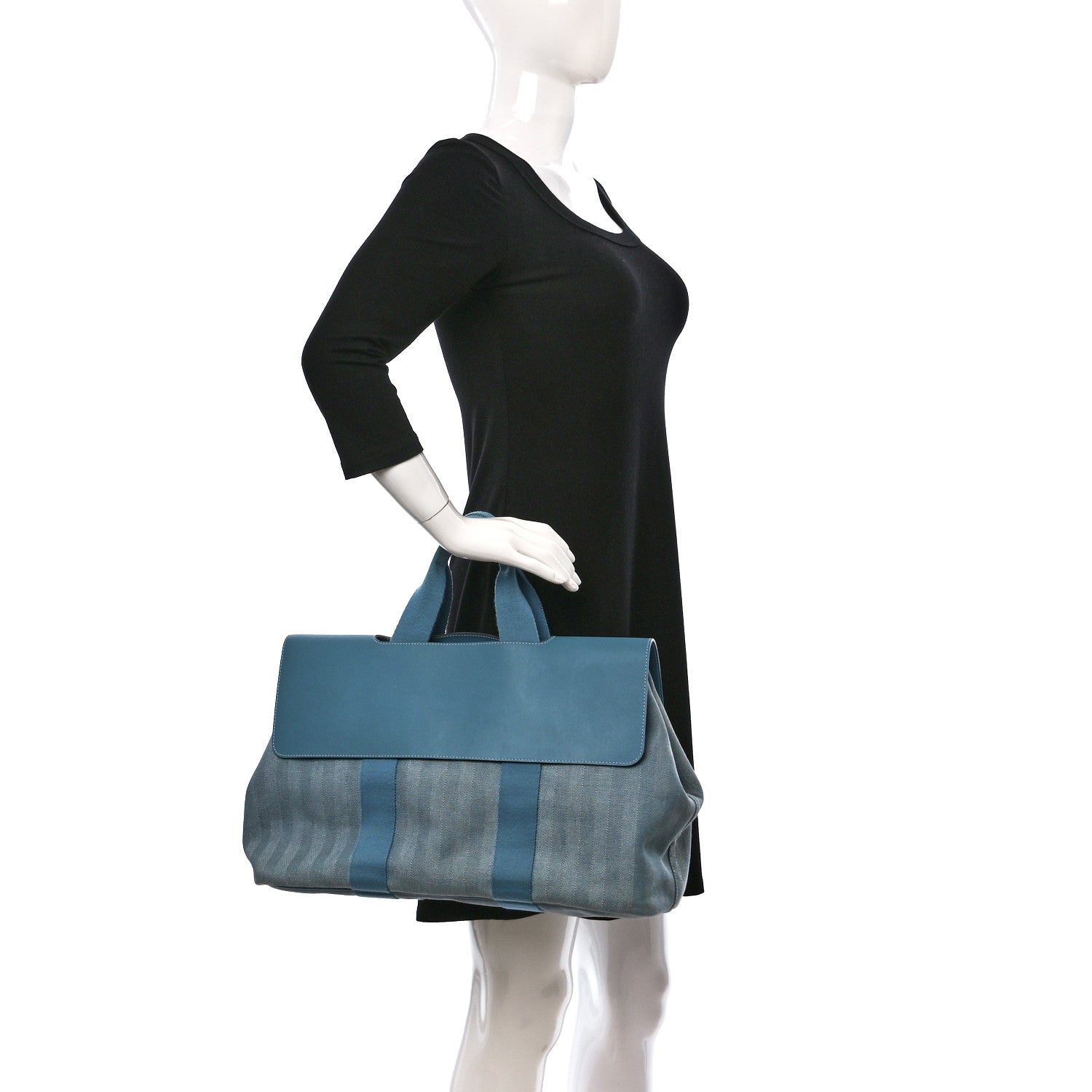 Hermes Swift Valparaiso Tote Blue Jean 2 of 9