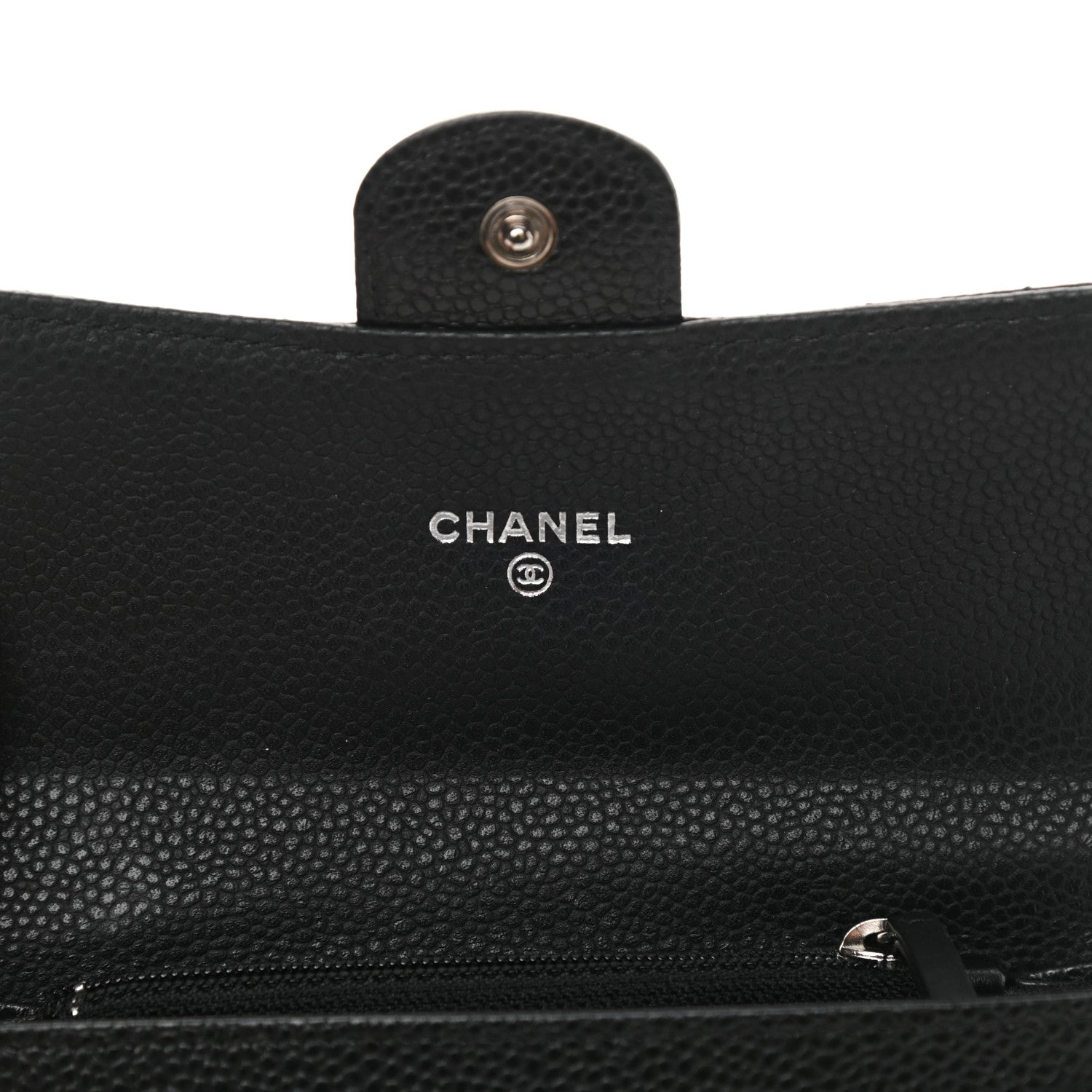 Chanel Caviar Quilted Small Flap Wallet Black 6 of 10