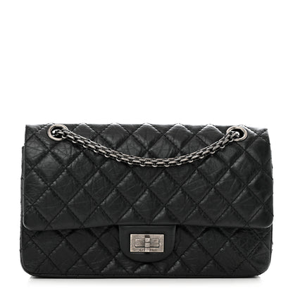 Chanel Aged Calfskin Quilted 2.55 Reissue 225 Flap Black 1 of 12