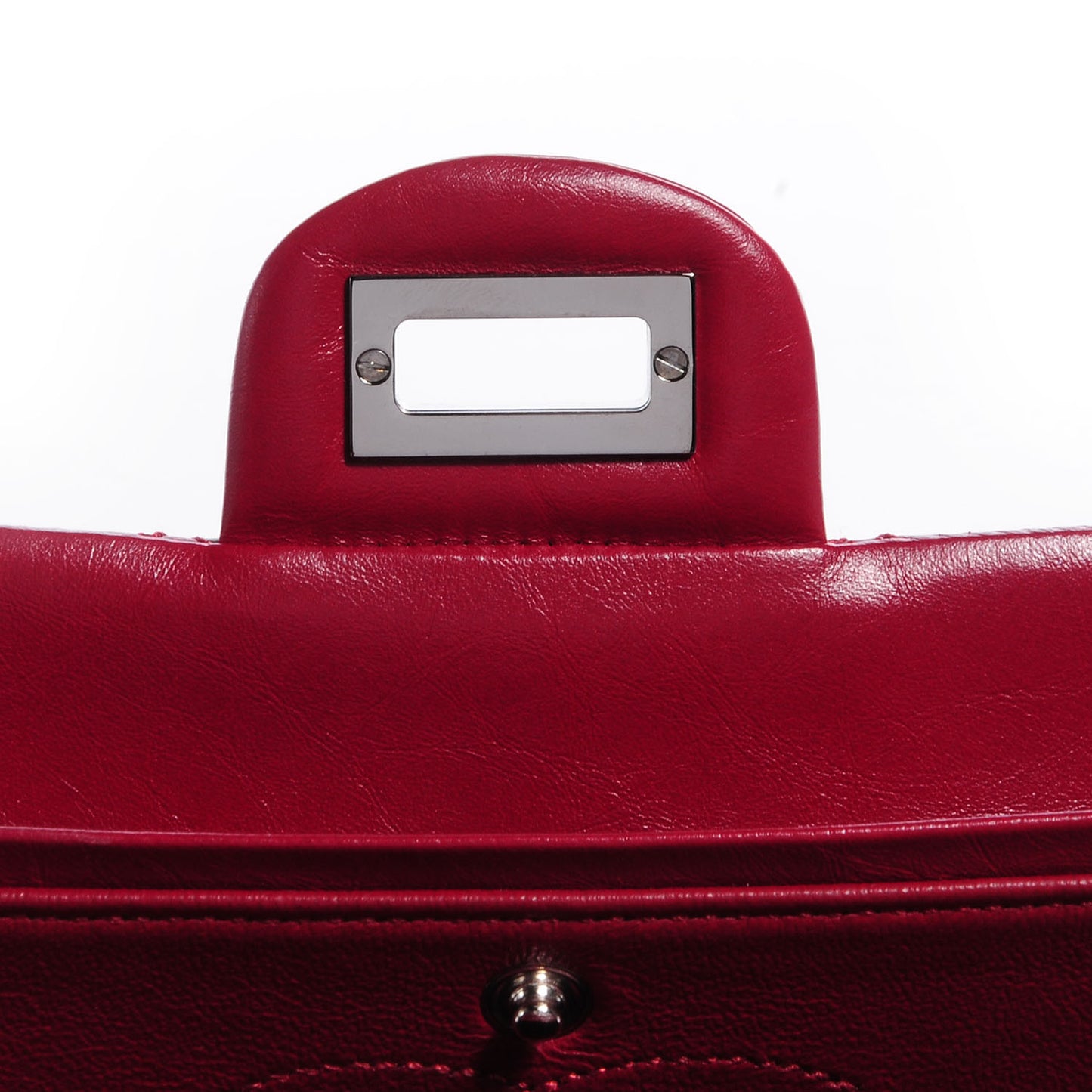 Aged Calfskin Quilted 2.55 Reissue 224 Flap Red