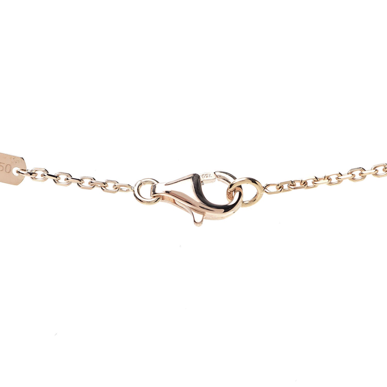 Van Cleef & Arpels 18K Rose Gold Vintage Alhambra Pendant Necklace 6 of 7