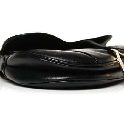 Christian Dior Calfskin Saddle Bag Black 9 of 17