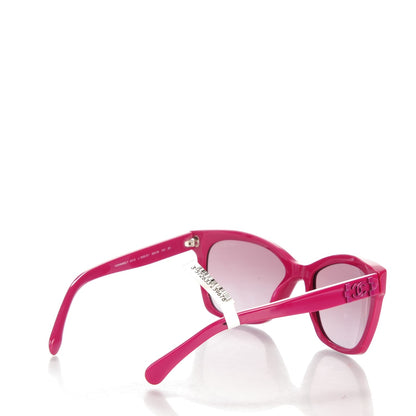 Chanel CC Butterfly Signature Sunglasses 5313 Fuchsia 3 of 5