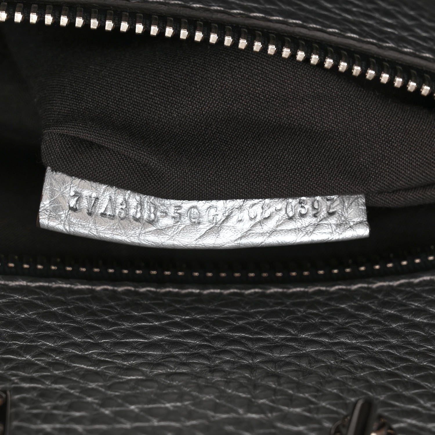 Fendi Metallic Cuoio Romano Selleria Metal Stitch Large Mens Peekaboo Iconic Essential Satchel Silver 8 of 14