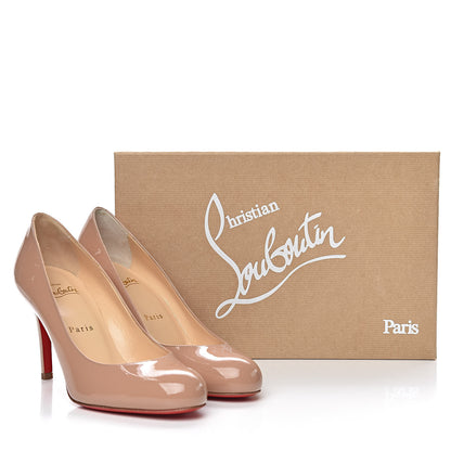 Christian Louboutin Patent Simple 85 Pumps 36.5 Nude 8 of 8