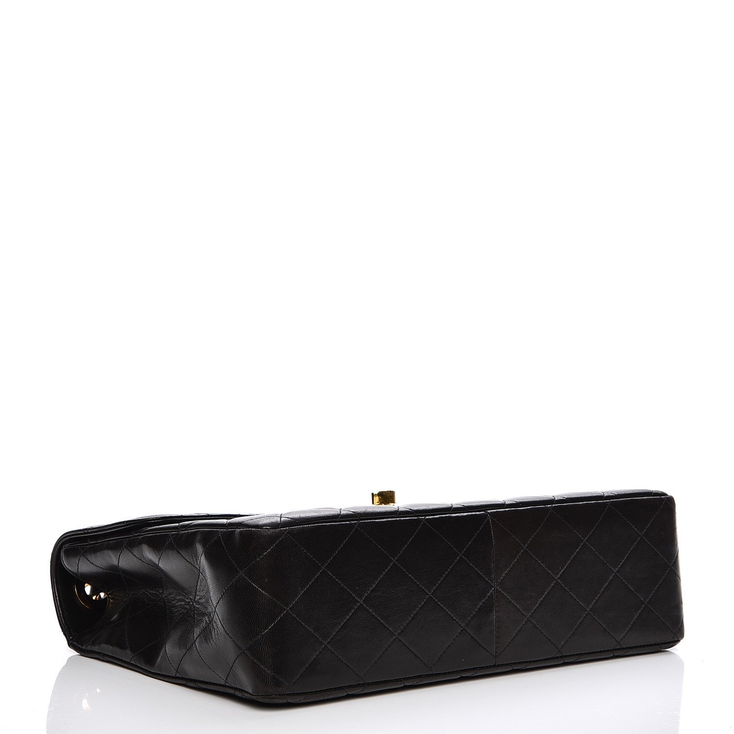 Chanel Lambskin Quilted Jumbo Single Flap Black 4 of 10