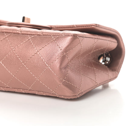 Chanel Metallic Grained Calfskin Quilted 2.55 Reissue Mini Flap Copper Pink 10 of 12
